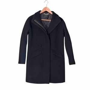 J. Crew Black Cocoon Coat